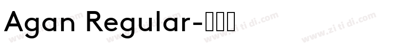 Agan Regular字体转换